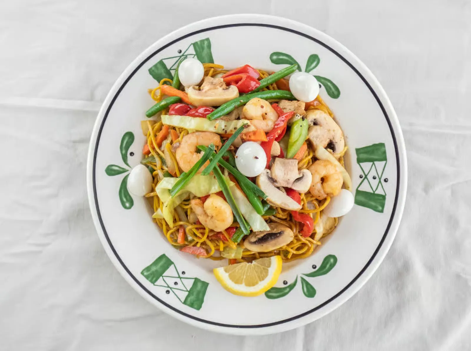 Delicious Pancit Canton at Juvian's Restaurant in Waterford, Winnipeg, MB